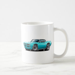 1968-69 GTOのターコイズ白の上車 コーヒーマグカップ