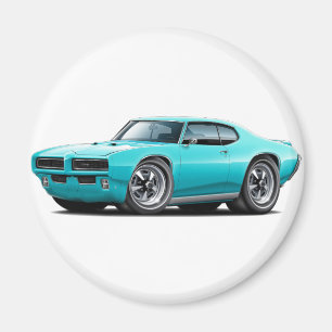 1968-69 GTOのターコイズ車 マグネット