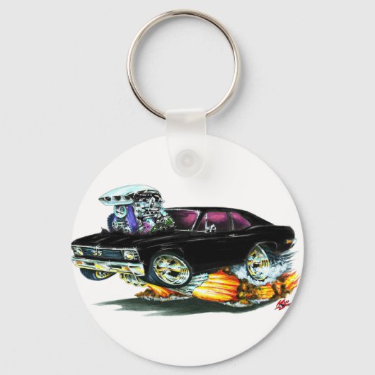 1968-70ノバブラックカー キーホルダー (正面)