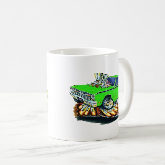 1968-71ごまかしの投げ矢のライム車 コーヒーマグカップ (正面右)