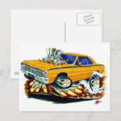 1968-71ダッジダーツオレンジカー ポストカード (正面/裏面)