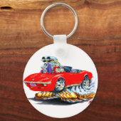 1968-72コルベット赤コンバーチブル キーホルダー (正面)
