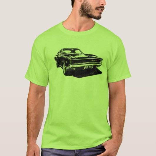 1968 Bullitt Charger RDR 838 Tシャツ (正面)