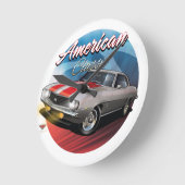 1968 Camaro SSクロック ラウンド壁時計 (傾斜)