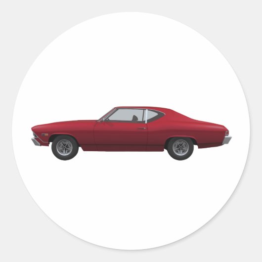 1968 Chevelle SS:キャンディアップル仕上げ ラウンドシール (正面)