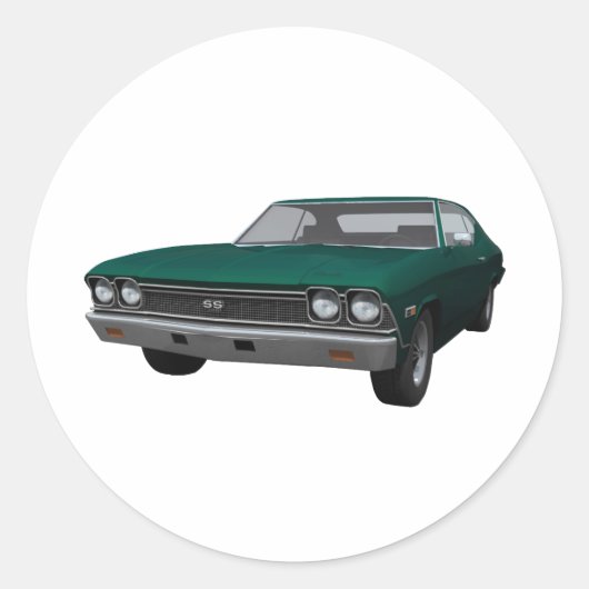 1968 Chevelle SS：グリーン仕上げ ラウンドシール (正面)