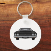1968 Chevelle SS：黒仕上げ キーホルダー (正面)