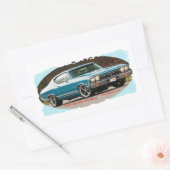 1968_Chevrolet_Chevelle_SS 長方形シール (封筒)