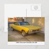 1968 CHEVROLET CHEVELLE SS 396 ポストカード (正面/裏面)