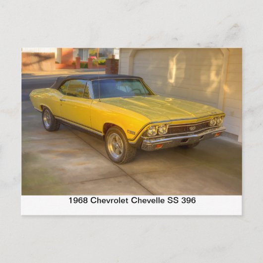 1968 CHEVROLET CHEVELLE SS 396 ポストカード (正面)