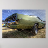 1968 Dodge Charger in HDR ポスター (正面)
