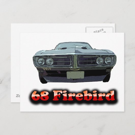 1968 Firebirdはがき ポストカード (正面/裏面)