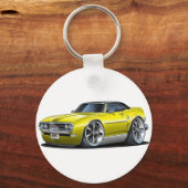 1968 Firebird Yellow-Black Car キーホルダー (正面)