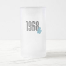 1968 Hippie Peace Signフラワーパワーアクア