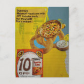 1968 meals coupon mixed media collage  ポストカード (正面)