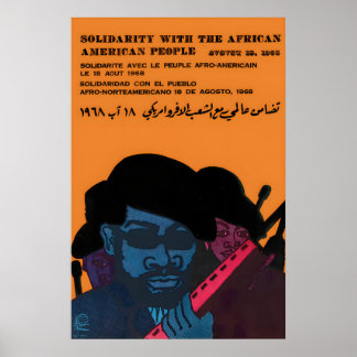 1968 OSPAAAL Poster Solidarity with the ポスター