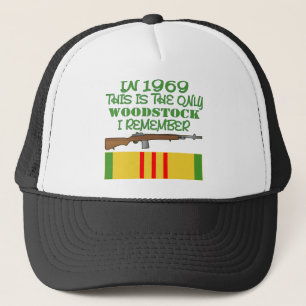 1969で唯一のWoodstock私はベトナムを覚えています キャップ