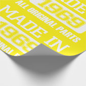 1969のすべてのオリジナルの部品で作られる ラッピングペーパー (角)