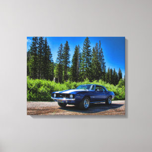 1969のSSによってすごいスポーツChevy Camaro キャンバスプリント