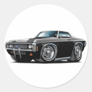 1969インパラブラックホワイトトップカー ラウンドシール