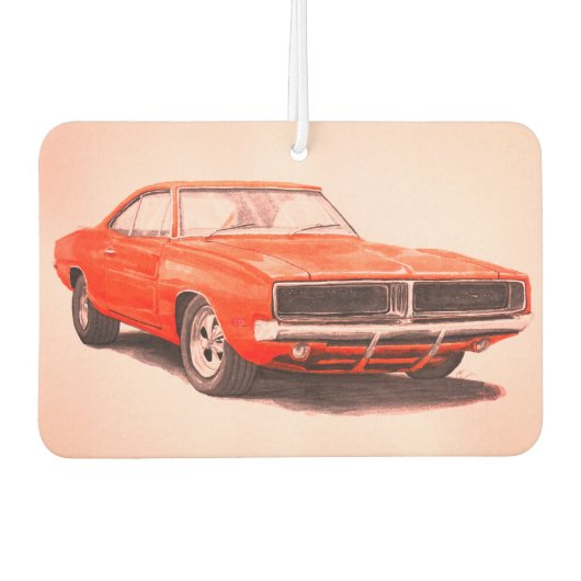 1969オレンジチャージャーエアーフレッシュナー カーエアーフレッシュナー (正面)