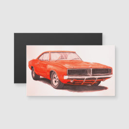 1969オレンジチャージャーマグネット