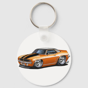 1969カマロオレンジブラックトップカー キーホルダー
