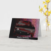 1969カマロ、ハッピーバースデー カード (黄色い花)