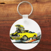 1969カマロSSイエローブラックコンバーチブル キーホルダー (正面)