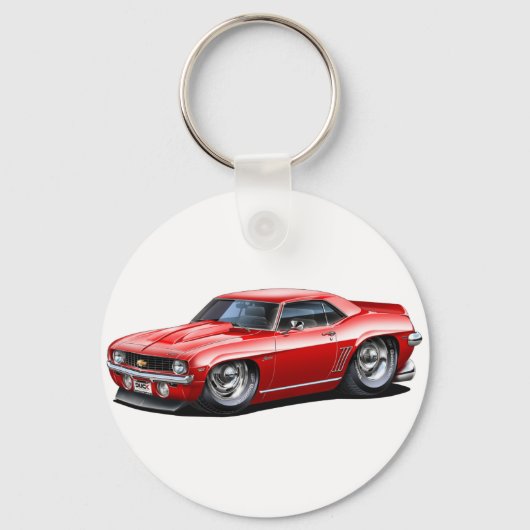 1969カマロSSレッドカー キーホルダー (正面)