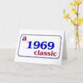 1969クラシック年！ カード (黄色い花)