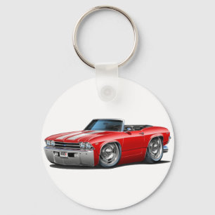 1969シヴェル赤 – 白コンバーチブル キーホルダー