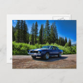 1969スポーツすごいカマロのマッスルカー ポストカード (正面/裏面)