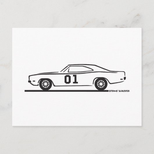 1969ドッジチャージャ総合リー ポストカード (正面)