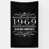 1969パーソナライズされた誕生日男性へ 横断幕 (縦)