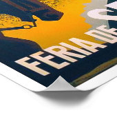 1969フェリアデセヴィラスペインヴィンテージ旅行 ポスター (角)