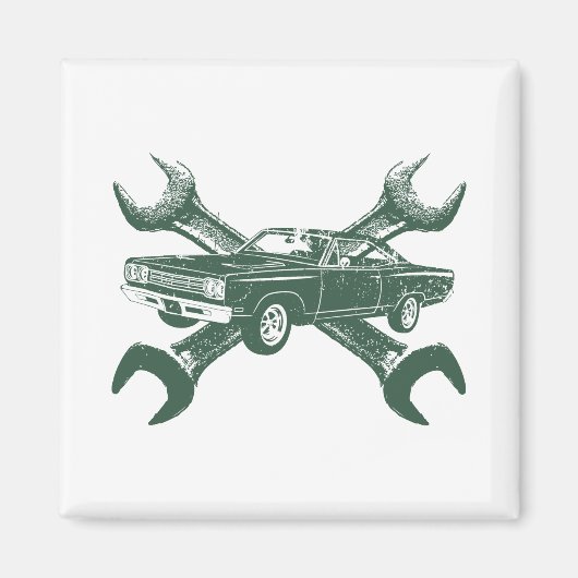 1969プリマスロードランナー マグネット (正面)