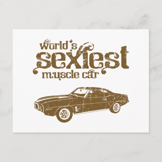 1969ポンティアック火鳥 ポストカード (正面)