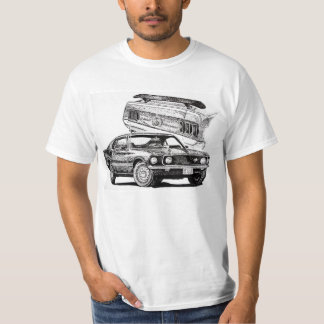 1969マッハ1クラシックマッスルカー Tシャツ