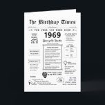 1969年あなたが生まれ誕生日カード サンキューカード<br><div class="desc">彼らの誕生日を過去から爆破！この1969年の誕生日カードは単なるカードではなく、タイムワープだ！画期的な発明(最初のコンピュー生まれタマウス!)からカルチャーのトレンド（グルービーやミニスカートなど）まで、彼らの年に関する魅力的な事実を明らかに。私たちはそストップこにいない – 1969年の日常生活を掘り下げる。パンの塊や誰もが使うスラングを含む。それは記憶に残るユニーク誕生日カードのグリーティングで提示された下のメモリレーンの旅である。誕生日カードの中：私たちは時間に旅を取る、そう甘い、戻る時間に旅行し、思い出を持っては、最後に思い出でいっぱいの保年、世界のイベントから過ぎた傾向まで。ハッピーバースデー!</div>