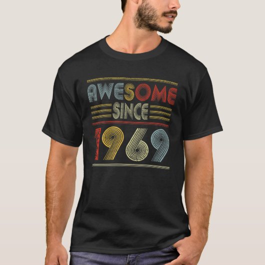 1969年から53歳素晴らしの贈り物レトロ53Th Bi Tシャツ (正面)