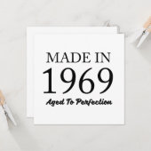 1969年に作られる カード (正面/裏面インサイチュ)