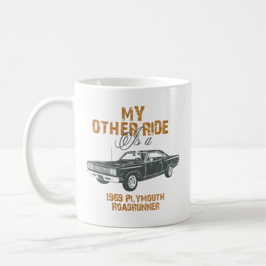 1969年のプリマスのロードランナー コーヒーマグカップ (左)