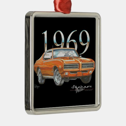 1969年のポンティアクGTOの裁判官のクリスマスのオーナメント メタルオーナメント (右)