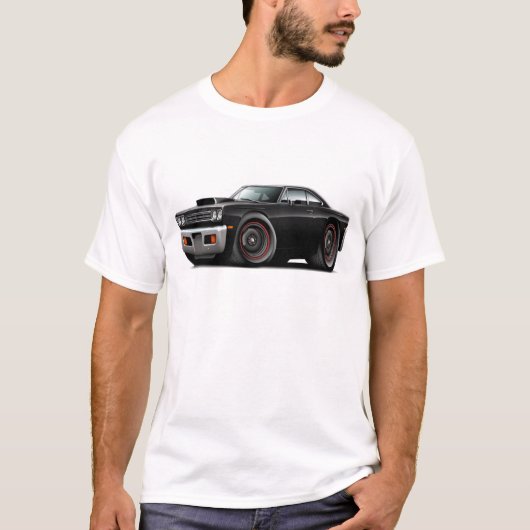 1969年のロードランナーの黒黒いフードのスコップ車 Tシャツ (正面)
