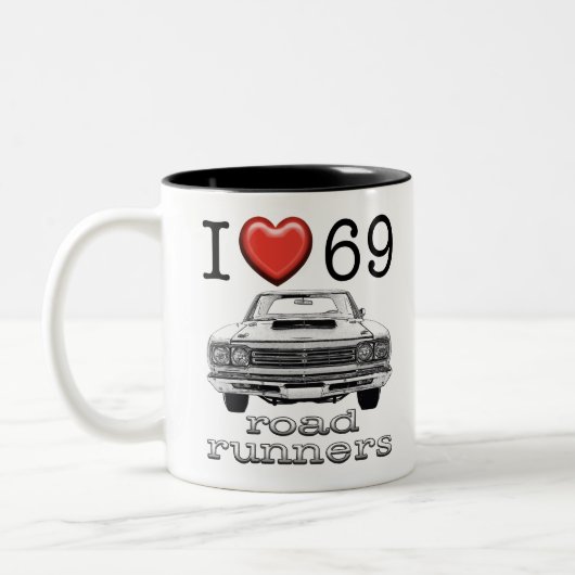 1969年のロードランナー ツートーンマグカップ (左)