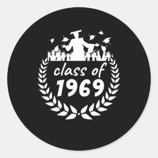 1969年の卒業又は懇親会デザイン ラウンドシール