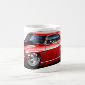 1969年のCamaroの赤黒い車 コーヒーマグカップ (中央)