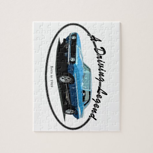 1969年のCamaroの青 ジグソーパズル (縦)