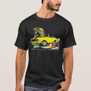 1969年のCamaro RS SSの黄色黒いコンバーチブル Tシャツ
